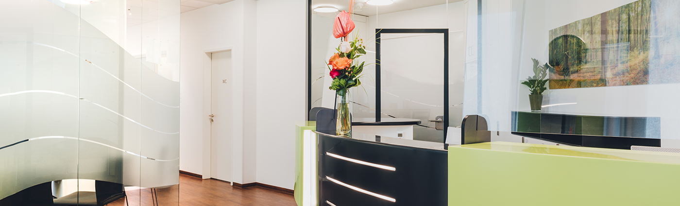 Foto vom Empfang in der Praxis